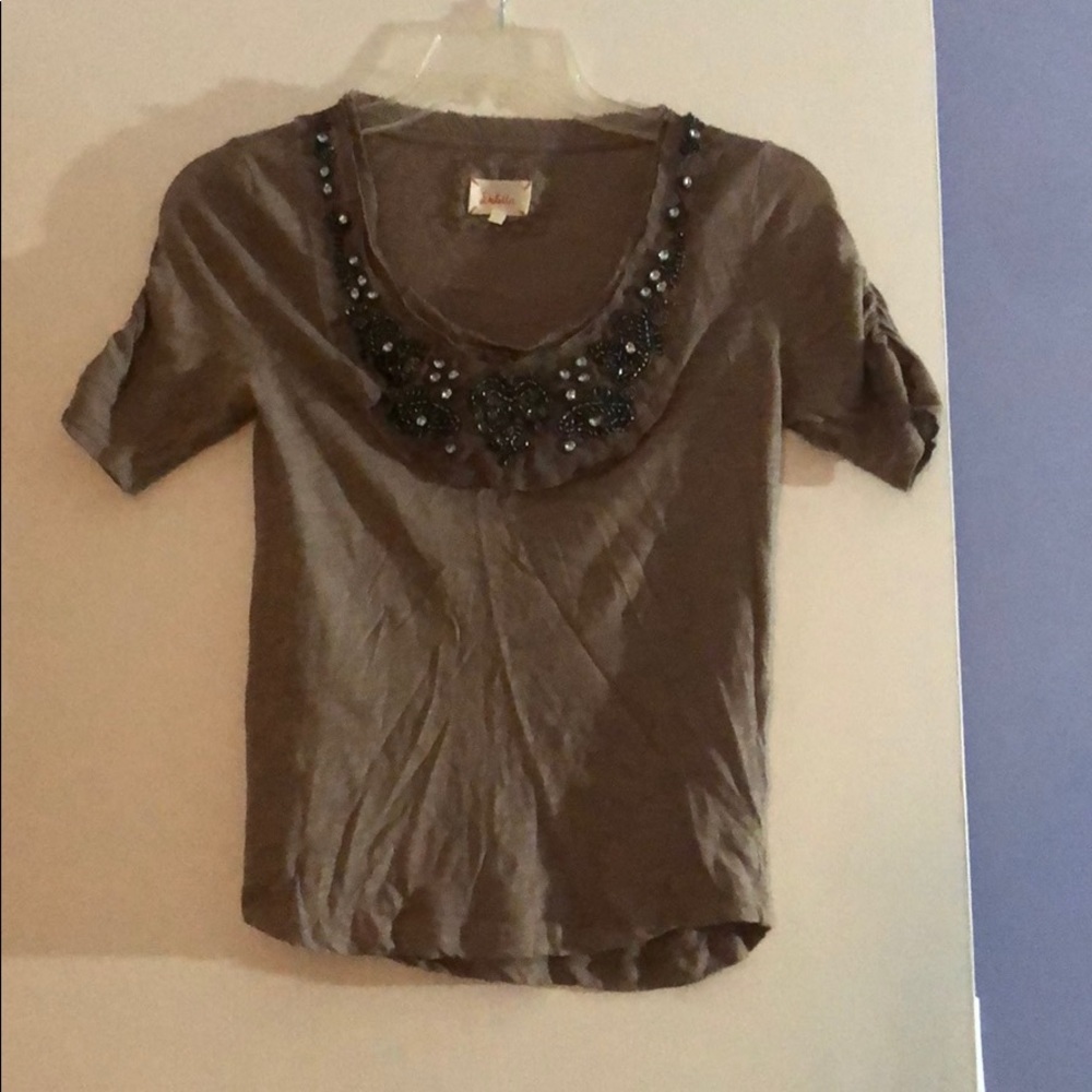 Anthropologie Beaded Top